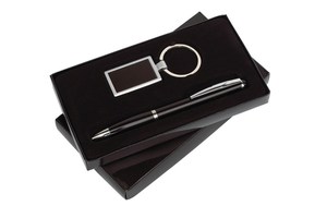 Gift set &quot;For you&quot;: consisting of ballpoint pen and a key ring