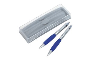 Writing set &quot;Penfan&quot; consists of ballpoint pen (black ink) and pencil, packed in a case