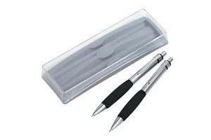 Writing set &quot;Penfan&quot; consists of ballpoint pen (black ink) and pencil, packed in a case