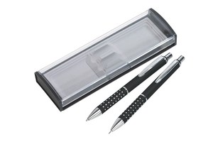 Writing set &quot;Preston&quot; consists of ballpoint pen (black ink) and pencil, packed in a case