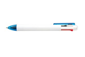 4 in 1 ballpoint pen &quot;Fuerte&quot; with lead and 3 ink refills - black, red and blue