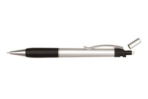 Mechanical pencil &quot;Korfu&quot; with a rubber-coated grip and integrated rubber