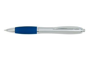 Ballpoint pen &quot;Sway&quot; with silver shank, blue ink