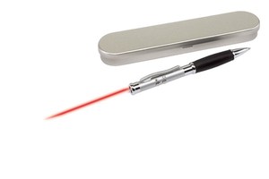 Ballpoint pen &quot;Check&quot; with a laser pointer and UV light - e.g. for checking money