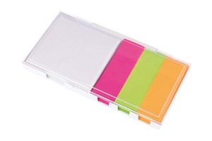 Memobox &quot;Note&quot; includes a note pad with 100 pages and memo flags