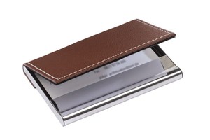 Business card holder &quot;Superb&quot; with magnetic closure, packed in gift box