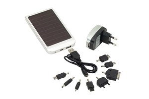 Solar panel charger &quot;Sunshine&quot; with an USB connection, suitable for small equipment