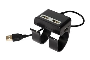 USB-Hub &quot;Clip on&quot;: with 4 USB-ports